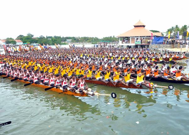 President's Trophy Boat Race 2016 Ashtamudi lake Kerala ...