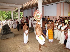 Thitambu Nritham performed at Sree Someswari Temple